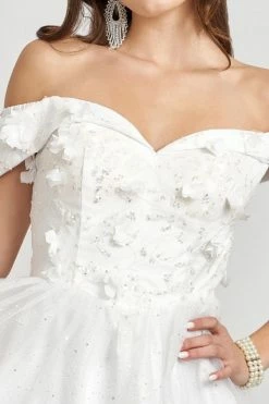 Glitter Print Short Off Shoulder Dress By Elizabeth K GS1978 -Dresses Shop glitter print short off shoulder dress by elizabeth k gs1978 short cocktail dresses elizabeth k 382460