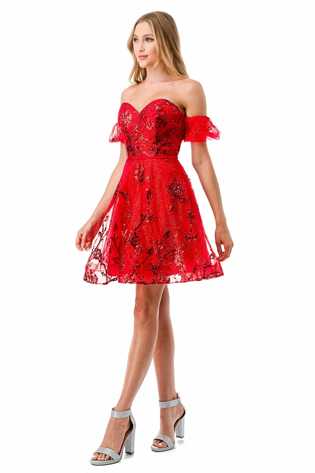 Glitter Print Short Sweetheart Dress By Coya S2747B 7 Glitter Print Short Sweetheart Dress By Coya S2747B - Image 5