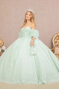 Glitter Print Sweetheart Ball Gown By Elizabeth K GL3176 -Dresses Shop glitter print sweetheart ball gown by elizabeth k gl3176 quinceanera dresses elizabeth k 676614