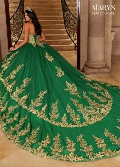 Gold Applique Quinceanera Dress By Alta Couture MQ3079 -Dresses Shop gold applique quinceanera dress by alta couture mq3079 quinceanera dresses marys bridal 228387