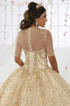 Gold Applique Strapless Quinceanera Dress By House Of Wu 26913 -Dresses Shop gold applique strapless quinceanera dress by house of wu 26913 quinceanera dresses house of wu 474608