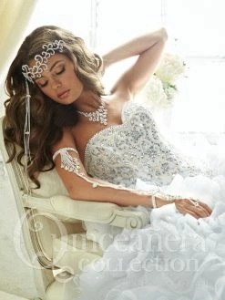 Ruffled Strapless Quinceanera Dress By House Of Wu 26816 -Dresses Shop house of wu quinceanera dress style 26816 quinceanera dresses house of wu 466214