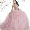 Ruffled Sleeveless Quinceanera Dress By House Of Wu 26835 -Dresses Shop house of wu quinceanera dress style 26835 quinceanera dresses house of wu 0 rose pinkgold 163668
