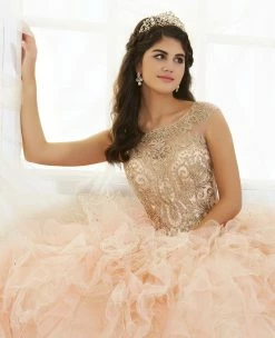 Ruffled Sleeveless Quinceanera Dress By House Of Wu 26835 -Dresses Shop house of wu quinceanera dress style 26835 quinceanera dresses house of wu 837262