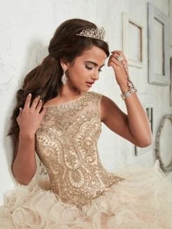 Ruffled Sleeveless Quinceanera Dress By House Of Wu 26835 -Dresses Shop house of wu quinceanera dress style 26835 quinceanera dresses house of wu 928928