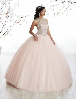 Illusion A-line Quinceanera Dress By Fiesta Gowns 56327