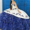 Strapless Floral Charro Dress By House Of Wu LA Glitter 24042