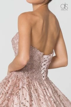 Jeweled Strapless Glitter Ball Gown With Jacket By Elizabeth K GL2804 -Dresses Shop jeweled strapless glitter ball gown with jacket by elizabeth k gl2804 quinceanera dresses elizabeth k 521300