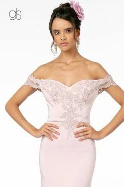Lace Applique Long Off Shoulder Dress By Elizabeth K GL2958 -Dresses Shop lace applique long off shoulder dress by elizabeth k gl2958 long formal dresses elizabeth k 267893