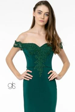 Lace Applique Long Off Shoulder Dress By Elizabeth K GL2958 -Dresses Shop lace applique long off shoulder dress by elizabeth k gl2958 long formal dresses elizabeth k 627265