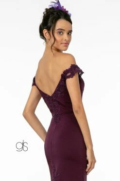 Lace Applique Long Off Shoulder Dress By Elizabeth K GL2958 -Dresses Shop lace applique long off shoulder dress by elizabeth k gl2958 long formal dresses elizabeth k 656352