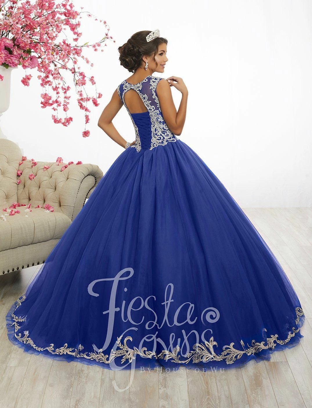 Lace Appliqued Quinceanera Dress By Fiesta Gowns 56336 4 Lace Appliqued Quinceanera Dress By Fiesta Gowns 56336 - Image 2
