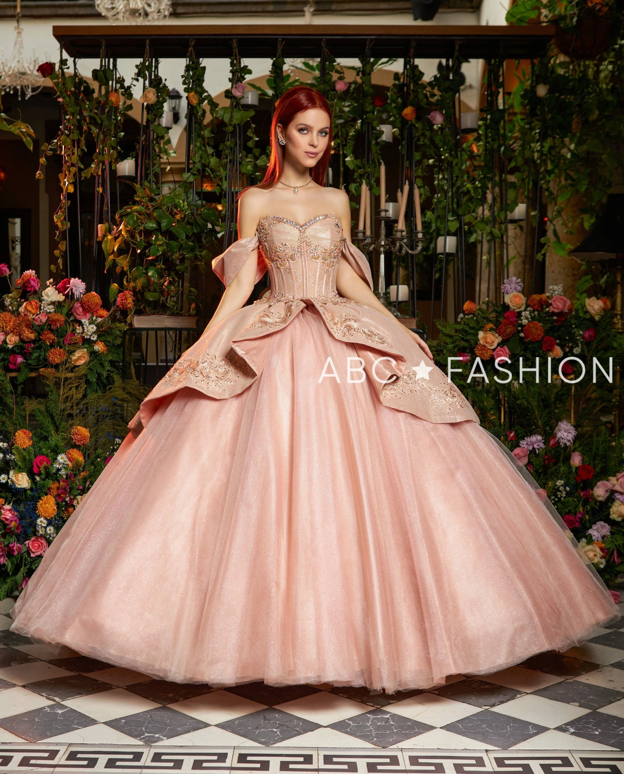 Lace Bodice Corset Quinceanera Dress By Ragazza EV07-607 7 Lace Bodice Corset Quinceanera Dress By Ragazza EV07-607 - Image 5