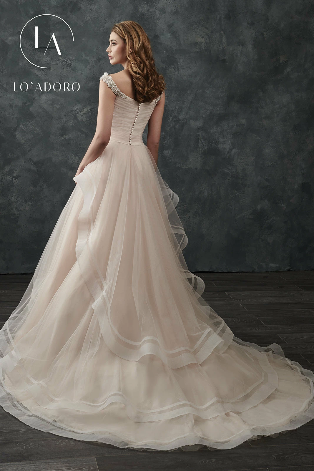 Layered Off Shoulder Wedding Dress By Mary's Bridal M667 5 Layered Off Shoulder Wedding Dress By Mary's Bridal M667 - Image 3