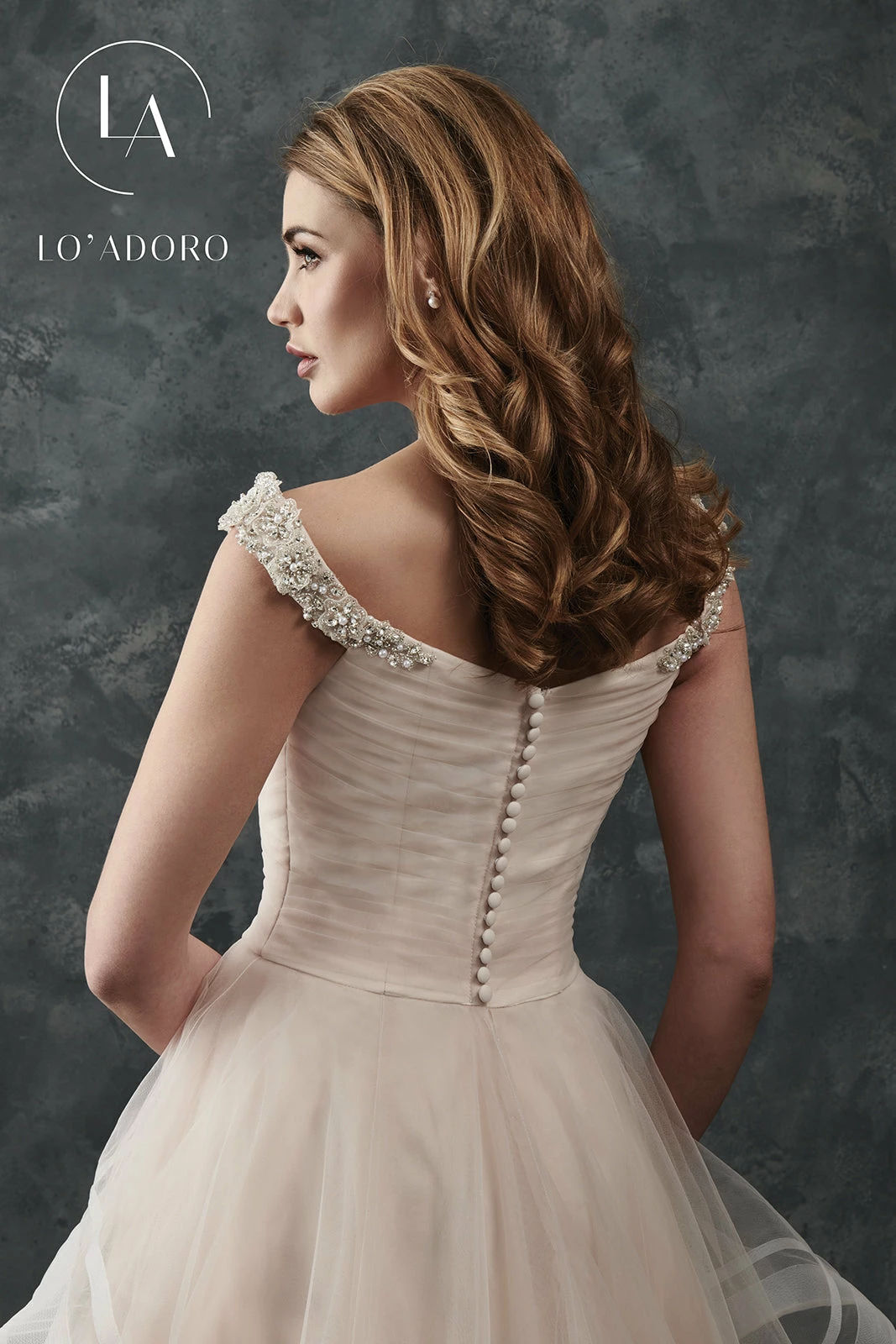 Layered Off Shoulder Wedding Dress By Mary's Bridal M667 6 Layered Off Shoulder Wedding Dress By Mary's Bridal M667 - Image 4