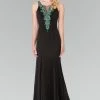 Long Beaded Illusion Jersey Dress By Elizabeth K GL2310 -Dresses Shop long beaded illusion jersey dress by elizabeth k gl2310 long formal dresses elizabeth k xs black 712146