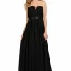 Long Black Strapless Chiffon Dress With V Notch By Poly USA 2 Long Black Strapless Chiffon Dress With V Notch By Poly USA -Dresses Shop long black strapless chiffon dress with v notch by poly usa long formal dresses poly usa xs black 680079