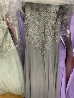 Long Mid Sleeve Chiffon Dress By Elizabeth K GL2681 -Dresses Shop long embroidered chiffon dress with mid sleeves by elizabeth k gl2681 long formal dresses elizabeth k 294586