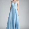 Long Sweetheart Chiffon Dress By Cinderella Divine CJ251