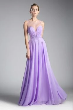 Long Sweetheart Chiffon Dress By Cinderella Divine CJ251 -Dresses Shop long illusion sweetheart chiffon dress by cinderella divine cj251 long formal dresses cinderella divine 4 lilac 791677
