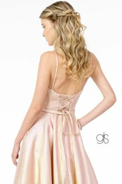 Long Iridescent Glitter Dress With Corset Back By Elizabeth K GL2951 -Dresses Shop long iridescent glitter dress with corset back by elizabeth k gl2951 long formal dresses elizabeth k 217218