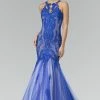 Long Lace Halter Mermaid Dress By Elizabeth K GL2219