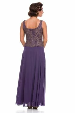 Long Lace Top Dress With Sheer Jacket By Nox Anabel 5076 -Dresses Shop long lace top dress with sheer jacket by nox anabel 5076 long formal dresses nox anabel 794103