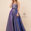 Long Metallic Dress With Illusion Neckline By Nox Anabel M271 -Dresses Shop long metallic dress with illusion neckline by nox anabel m271 long formal dresses nox anabel xs purple 476682