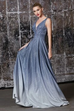 Long Metallic Glitter Ombre Dress By Cinderella Divine 9174 -Dresses Shop long metallic glitter ombre dress by cinderella divine 9174 long formal dresses cinderella divine 2xl navy 782994