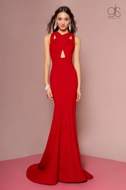 Long Sleeveless Mermaid Dress With Cut Outs By Elizabeth K GL2706 -Dresses Shop long sleeveless mermaid dress with cut outs by elizabeth k gl2706 long formal dresses elizabeth k xs red 774714