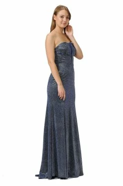 Long Strapless Metallic Glitter Dress By Poly USA 8490 11 Long Strapless Metallic Glitter Dress By Poly USA 8490 -Dresses Shop long strapless metallic glitter dress by poly usa 8490 long formal dresses poly usa xs royal blue 481708