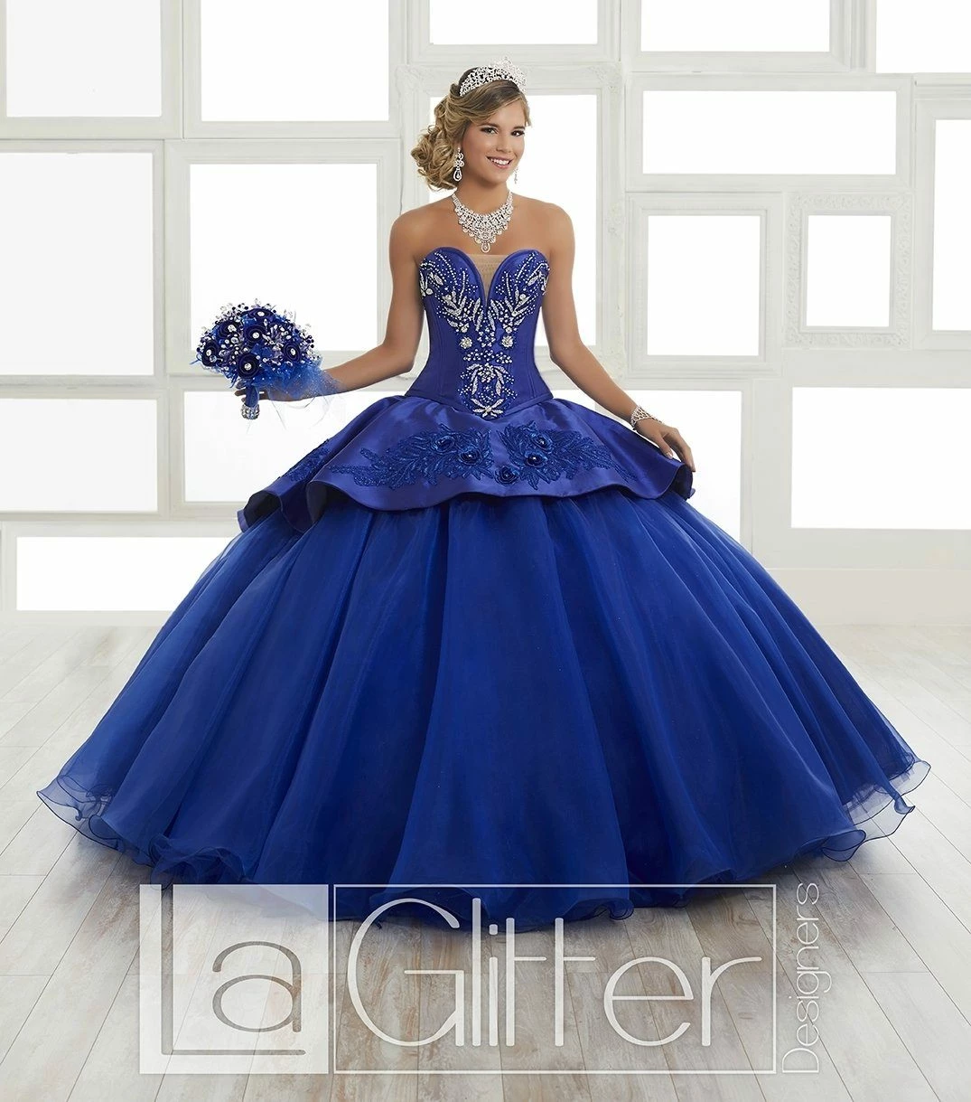 Long Strapless Two-Piece Dress By House Of Wu LA Glitter 24028 8 Long Strapless Two-Piece Dress By House Of Wu LA Glitter 24028 - Image 6