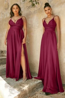 Long Sweetheart Satin Dress By Cinderella Divine 7485 40 Long Sweetheart Satin Dress By Cinderella Divine 7485 -Dresses Shop long sweetheart satin dress by cinderella divine 7485 long formal dresses cinderella divine 4 burgundy 718916