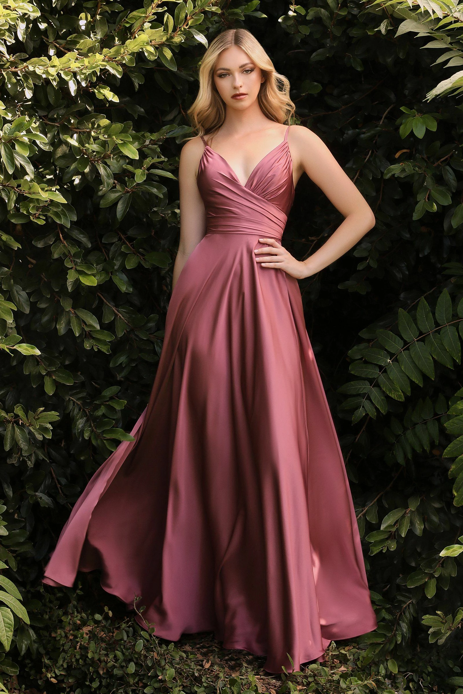 Long Sweetheart Satin Dress By Cinderella Divine 7485 11 Long Sweetheart Satin Dress By Cinderella Divine 7485 - Image 9