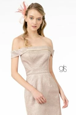 Metallic Glitter Short Off Shoulder Dress By Elizabeth K GS2856 -Dresses Shop metallic glitter short off shoulder dress by elizabeth k gs2856 short cocktail dresses elizabeth k 696483