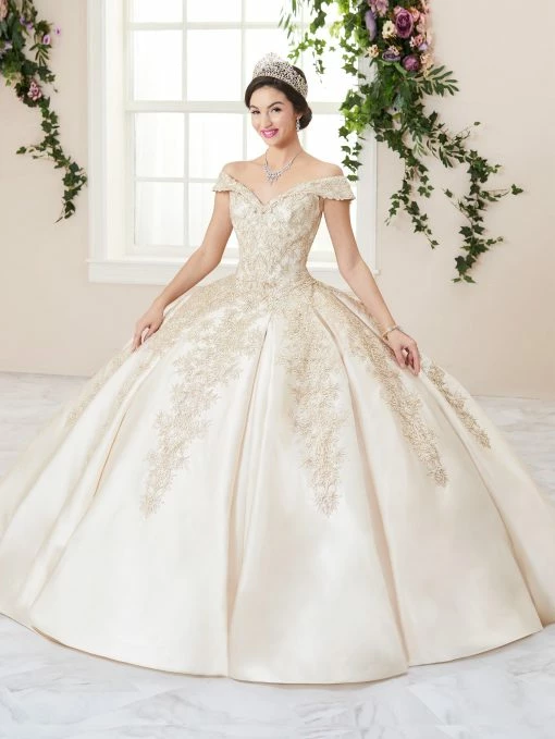 Mikado Off Shoulder Quinceanera Dress By House Of Wu 26963 -Dresses Shop mikado off shoulder quinceanera dress by house of wu 26963 quinceanera dresses house of wu 0 champagnegold 196196