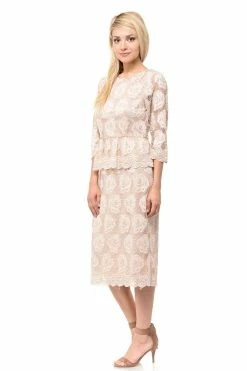 Navy Blue Short Floral Lace Dress With Sleeves By Lenovia 22 Navy Blue Short Floral Lace Dress With Sleeves By Lenovia -Dresses Shop navy blue short floral lace dress with sleeves by lenovia short cocktail dresses lenovia 461572