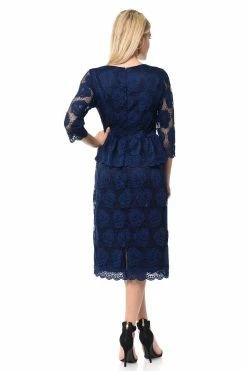 Nude Short Floral Lace Dress With Sleeves By Lenovia 24 Nude Short Floral Lace Dress With Sleeves By Lenovia -Dresses Shop nude short floral lace dress with sleeves by lenovia short cocktail dresses lenovia 964198