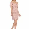 Off The Shoulder Short Flounce Lace Dress By Celavie 8508 -Dresses Shop off the shoulder short flounce lace dress by celavie 8508 short cocktail dresses celavie s blush 158130