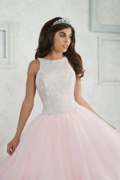 Pearl Beaded Halter Dress By House Of Wu Fiesta Gowns 56318 -Dresses Shop pearl beaded halter dress by house of wu fiesta gowns style 56318 quinceanera dresses house of wu fiesta gowns 521898