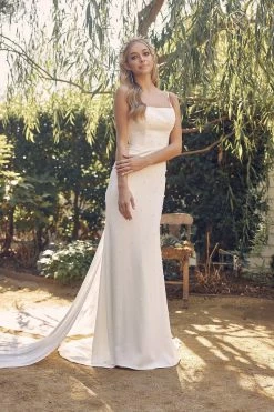 Pearl Beaded Sleeveless Bridal Gown By Nox Anabel QW963 -Dresses Shop pearl beaded sleeveless bridal gown by nox anabel qw963 long formal dresses nox anabel 234006