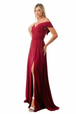Pleated Off Shoulder A-line Slit Gown By Coya L2767Y 20 Pleated Off Shoulder A-line Slit Gown By Coya L2767Y -Dresses Shop pleated off shoulder a line slit gown by coya l2767y long formal dresses coya collection 959619
