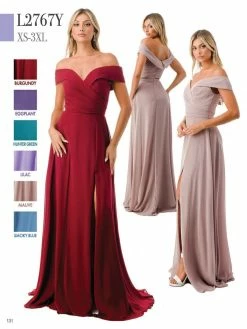 Pleated Off Shoulder A-line Slit Gown By Coya L2767Y 27 Pleated Off Shoulder A-line Slit Gown By Coya L2767Y -Dresses Shop pleated off shoulder a line slit gown by coya l2767y long formal dresses coya collection xs hunter green 442946