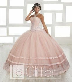 Strapless Glitter Dress By House Of Wu LA Glitter 24026 -Dresses Shop pleated strapless glitter dress by house of wu la glitter 24026 quinceanera dresses la glitter by house of wu 0 blush 134101