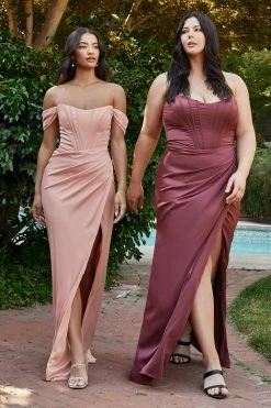 Plus Size Corset Satin Gown By Cinderella Divine 7484C 24 Plus Size Corset Satin Gown By Cinderella Divine 7484C -Dresses Shop plus size corset satin gown by cinderella divine 7484c long formal dresses cinderella divine 18 dusty rose 100998