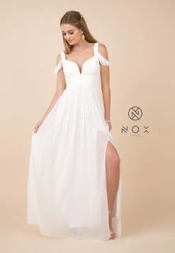 Plus Size Long A-line Cold Shoulder Dress By Nox Anabel Y277P -Dresses Shop plus size long a line cold shoulder dress by nox anabel y277p long formal dresses nox anabel 301656