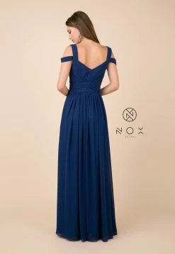 Plus Size Long A-line Cold Shoulder Dress By Nox Anabel Y277P -Dresses Shop plus size long a line cold shoulder dress by nox anabel y277p long formal dresses nox anabel 815559