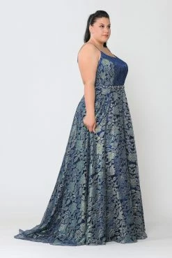 Plus Size Long Iridescent Floral Print Dress By Poly USA W1088 -Dresses Shop plus size long iridescent floral print dress by poly usa w1088 long formal dresses poly usa plus size 449529