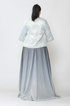 Plus Size Metallic Single Button Jacket By Poly USA JK1922 -Dresses Shop plus size metallic single button jacket by poly usa jk1922 long formal dresses poly usa plus size 200250