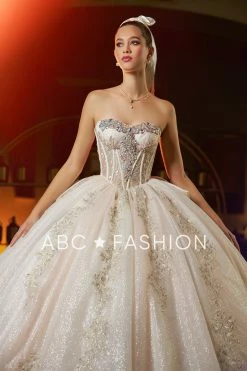 Puff Sleeve Corset Quinceanera Dress By Ragazza EV05-605 -Dresses Shop puff sleeve corset quinceanera dress by ragazza ev05 605 quinceanera dresses ragazza fashion 451334